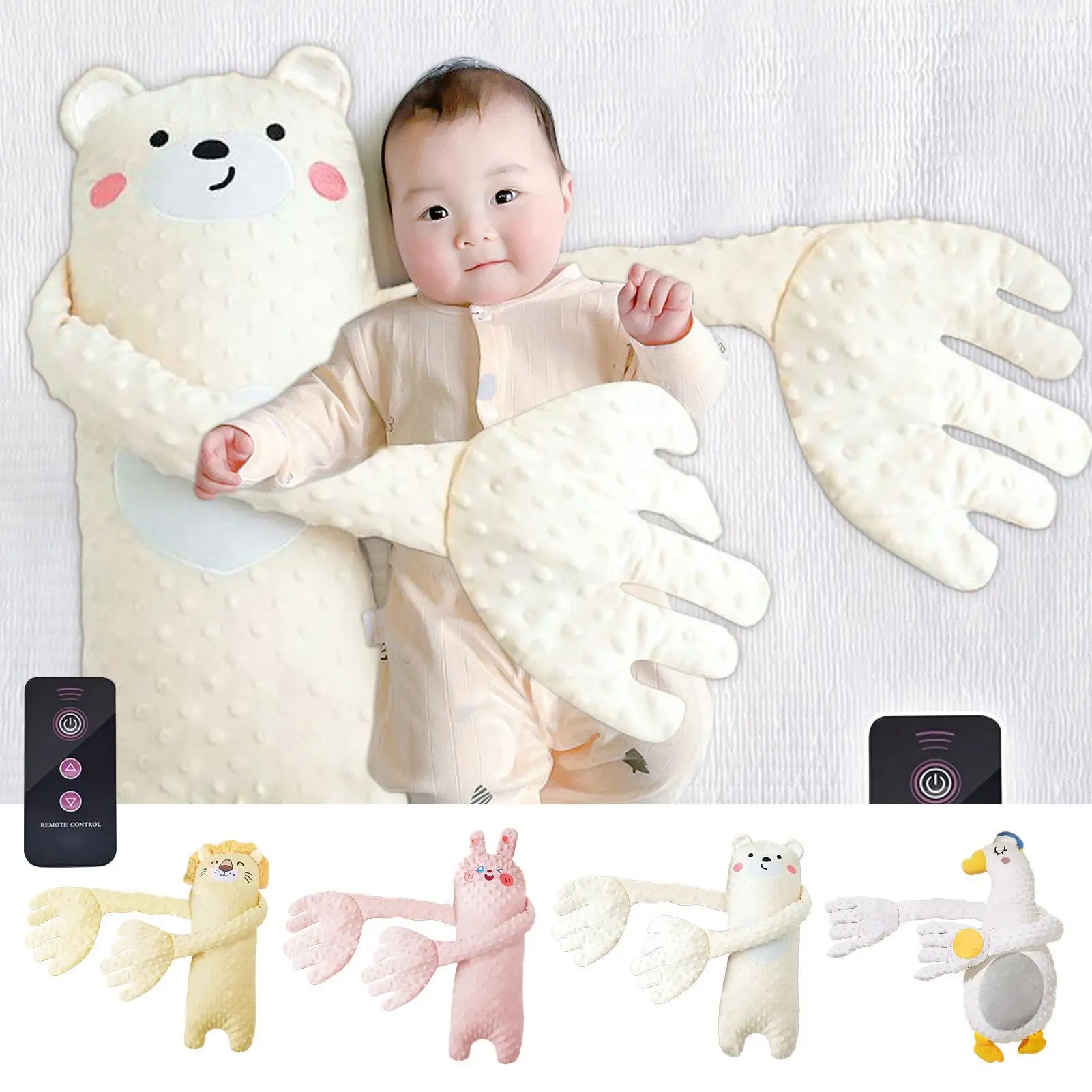 Baby Sleeping Patting Doll Baby Sleeping Pillow Baby Patter Sleep Companion Mood Soothing Palm Newborn Nursing Pillows