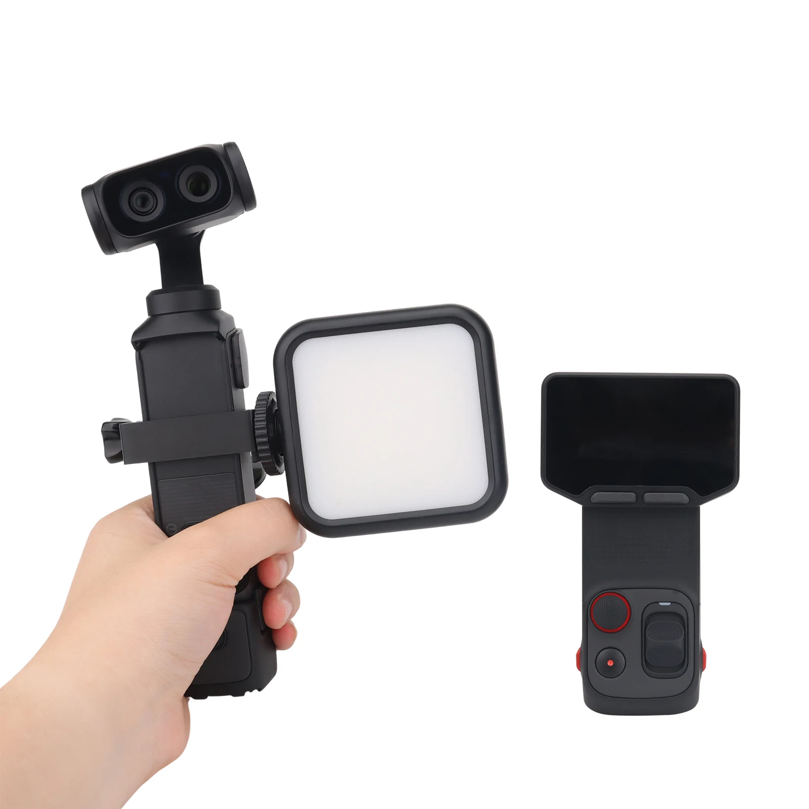 Insta360 Luna Ultra용 ? 다기능 확장 프레임, 미끄럼 방지 그립, 퀵 릴리스, 경량, 내구성, 정밀 컷아웃
