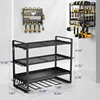 4-layers Iron Tool Shelf Wall Mounted Organizer Tools Shelf Professional Workshop Tool Shelves Holder Drill Storage Bracket 5