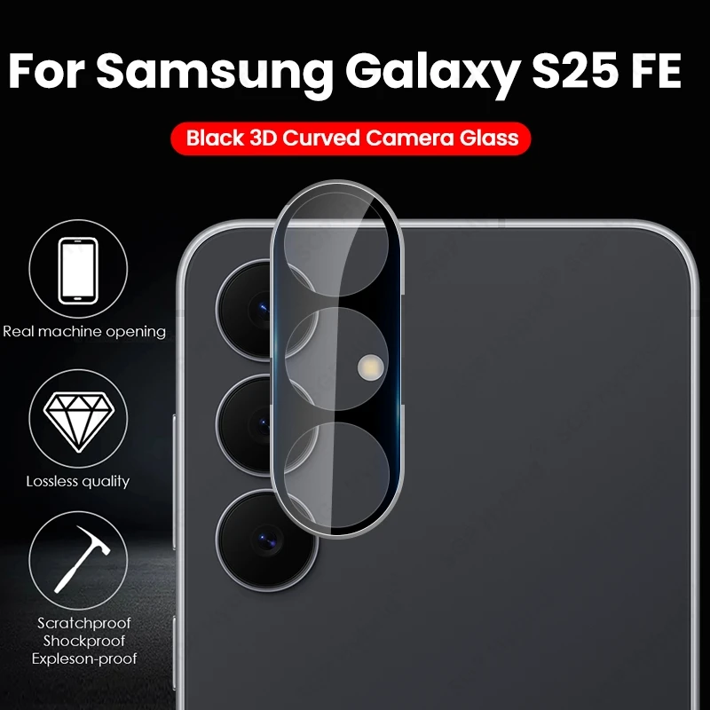Premium 3D Curved Glass Camera Protective Case