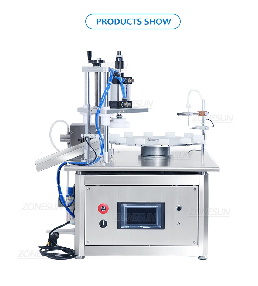 ZONESUN ZS-AFC1C Automatic 2-In-1 Magnetic Pump Liquid Filling Capping Machine