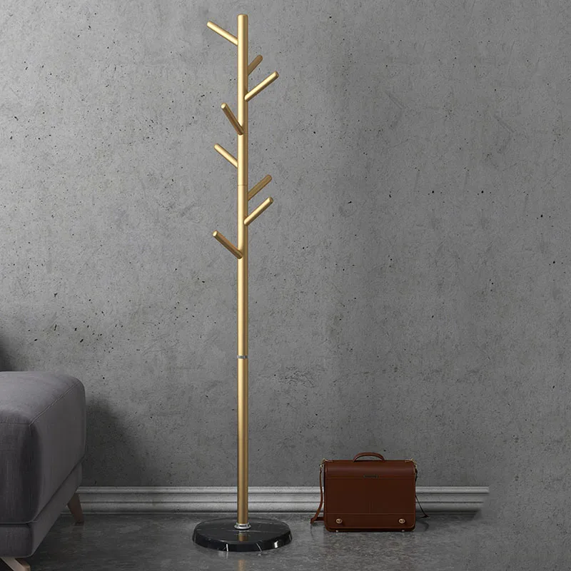 

Metal Clothes Hangers Stand Hallway Nordic Golden Floor Hanger Tree Modern Entrance Hall Porte Manteau Furniture for Home