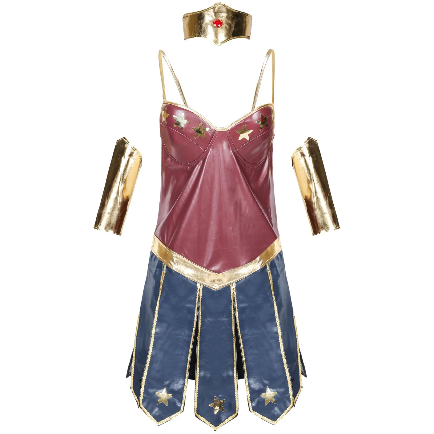 Women Halloween Party Movie Justice Wonder Fantasia Fancy Dress League Superhero Superwomen Costume S-3XL