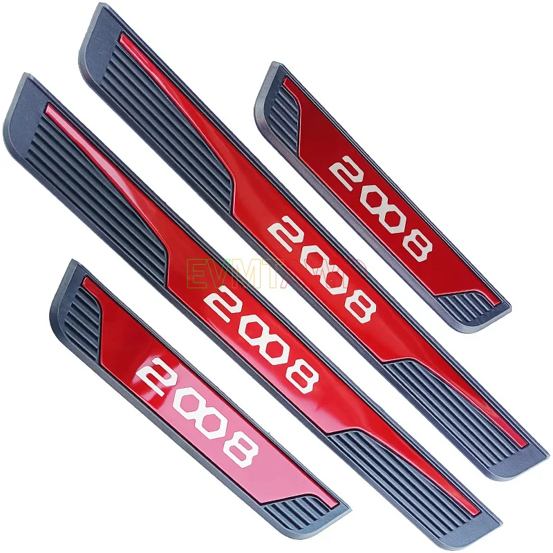 Battitacco In Acciaio Per Peugeot 308 208 508 | 4 Pezzi | Adesivo 3M | Anti-Graffio - Foto 3