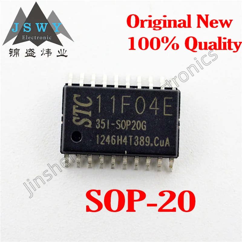 

5PCS STC11F04E-35I-SOP20G STC11F04E SMD SOP20 STC microcontroller chip IC 100% new genuine free shipping
