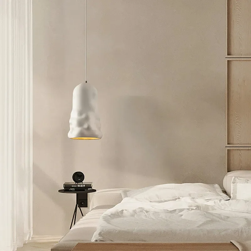 

Nordic wabi-sabi chandelier French cream style loft bedroom cafe restaurant bar personalized simple table lamp LED chandelier