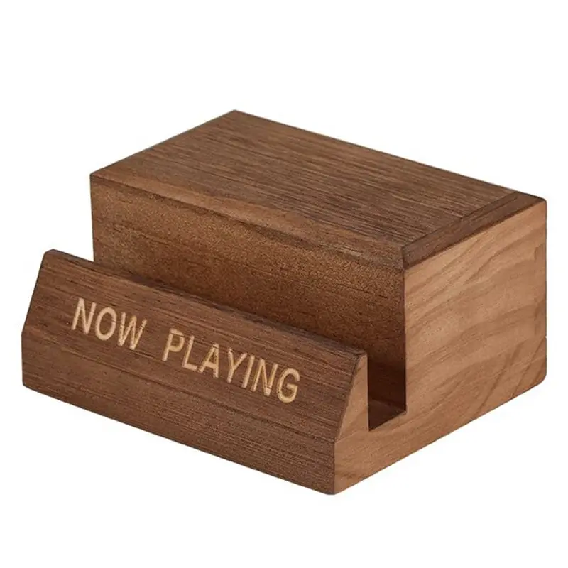 AT84-1 PCS Wooden Vinyl Record Holder Tabletop Now Playing Album Cover Holder Single CD Stand LP Display Shelf Display Stand