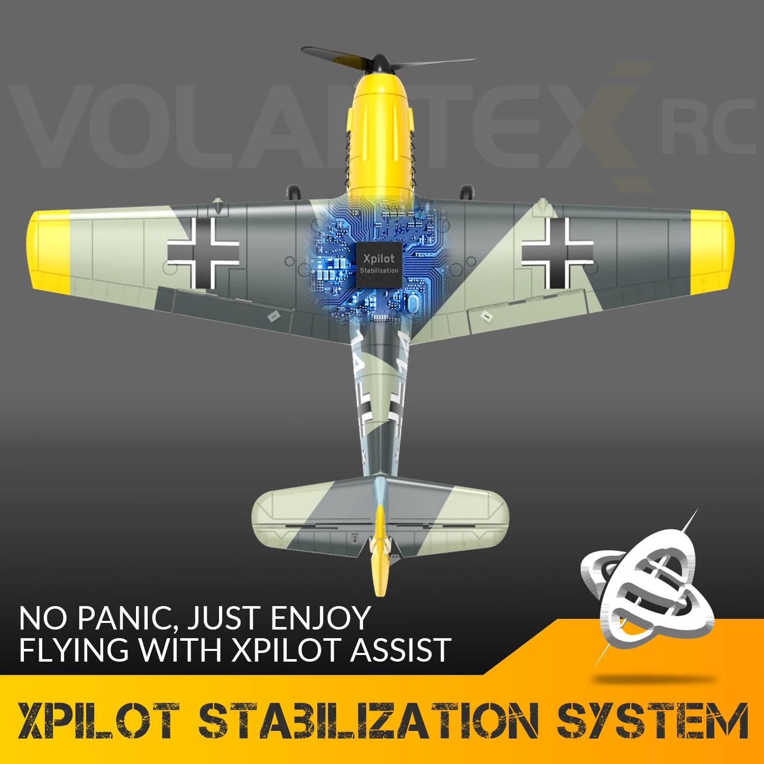 Volantex rc 761-11 Bf109 Fighter 400mm Wing Span 2.4G