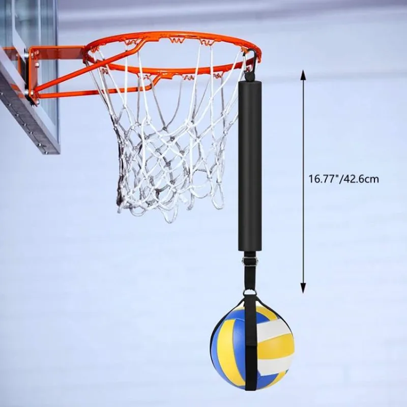 1Pcs Volleyball Jumping Trainer Adjustable Hanging Height Assisting Device Spin Belt Throwing and Spiking Ball Training Belt
