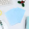 A7 5Pcs Colorful Binder Pockets Binder Zipper Folders for 6Ring Notebook Divider Page Waterproof PVC Leaf Document Filing Bag 5