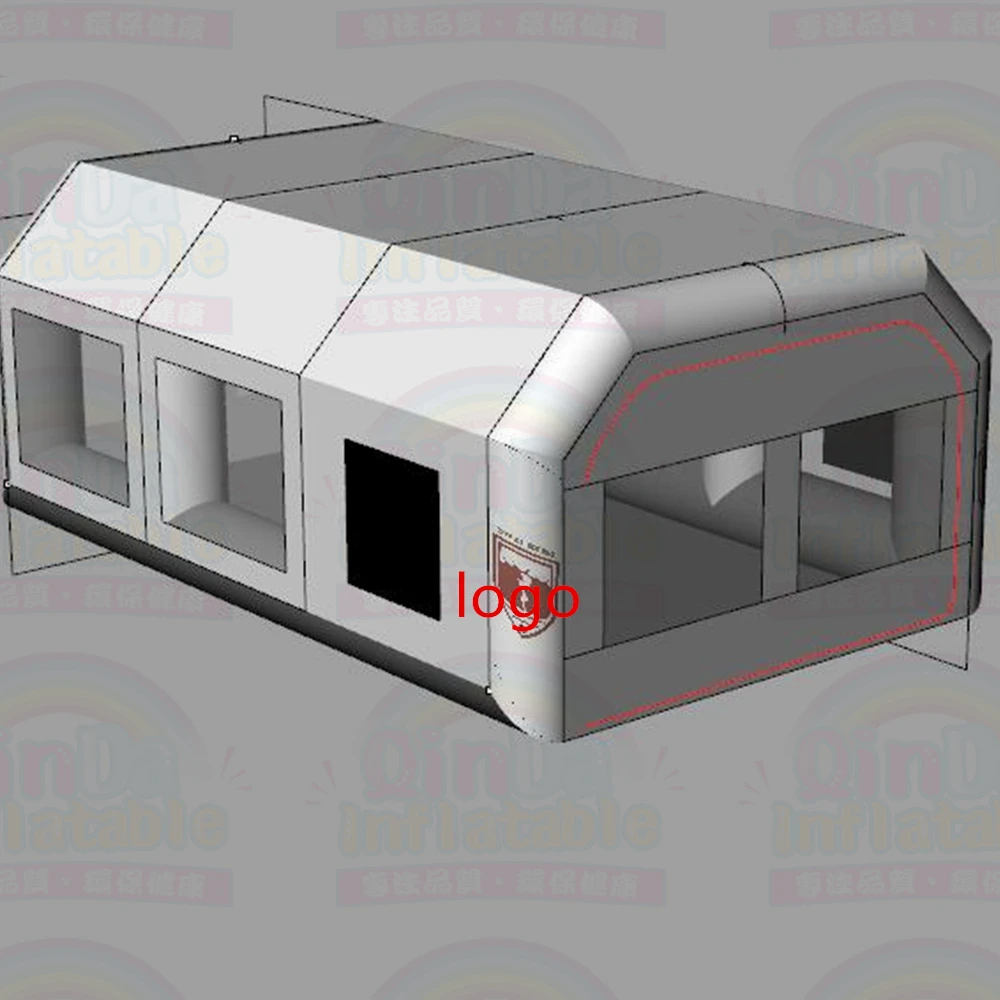 Giant Inflatable Car Workstation Spray Paint Booth Small Tan Spray Booths For Cars 3