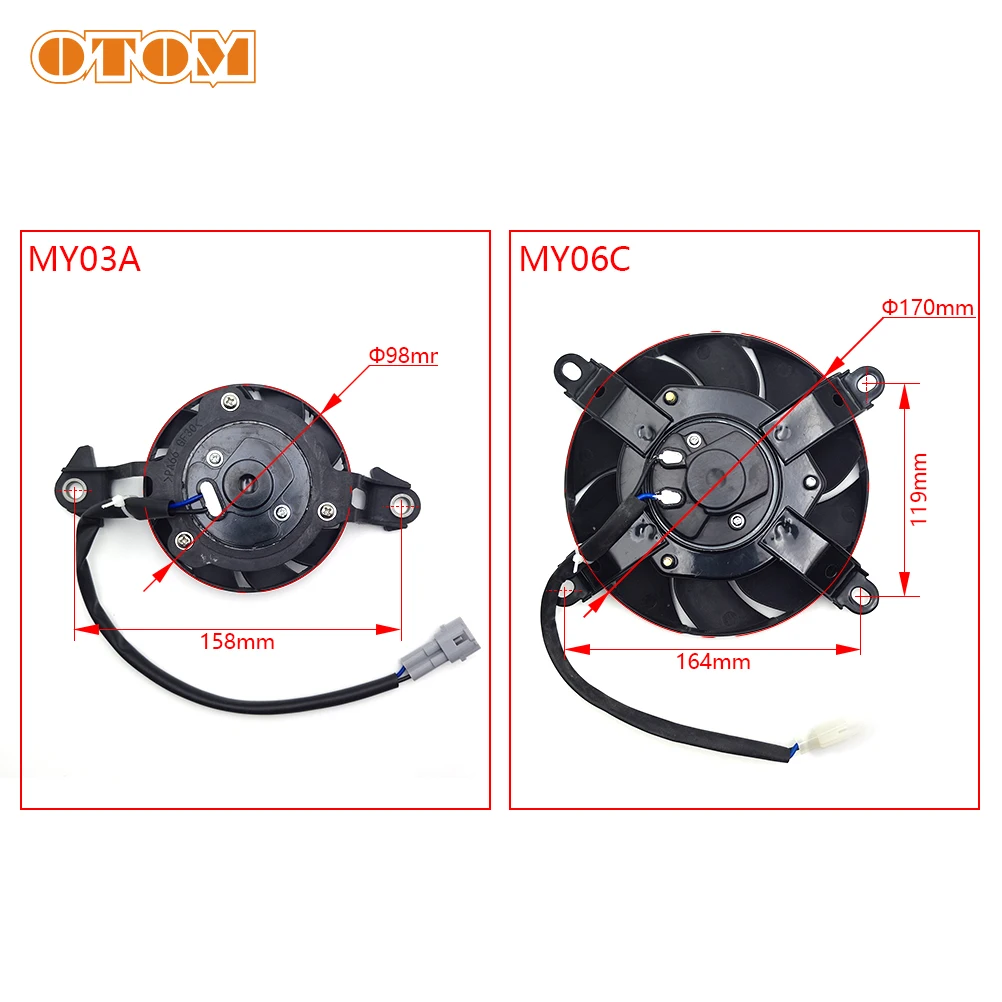 Motorcycle Radiator Cooling Fan Engine Electric Oil Cooler Universal For KTM HONDA YAMAHA KAWASAKI SUZUKI GasGas Pit Dirt Bikes