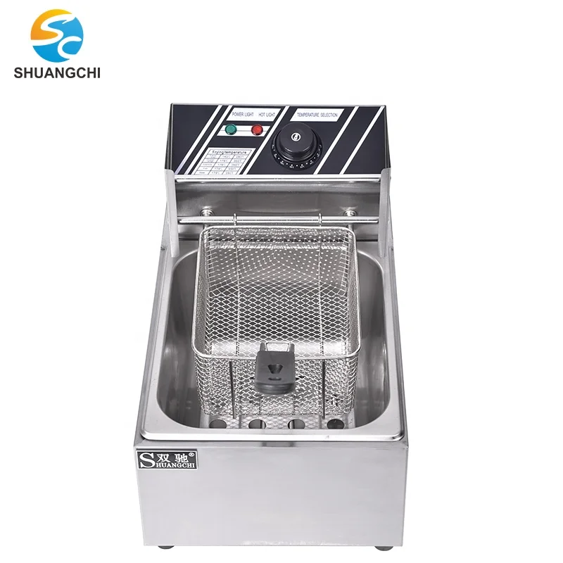 6L Electric Deep Fryer Chicken Frying Potato Chips Fryers French Fries Machine For KFC Restaurant Use custom customized containers chicken nuggets box disposable french fries chips paper box fast food packaging