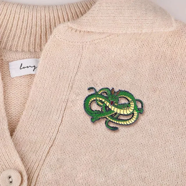 Cartoon Dragon Brooch Unisex Japanese Anime Peripheral Alloy Dripping Oil Accessories Pin Clothing Bag Decoration Badge