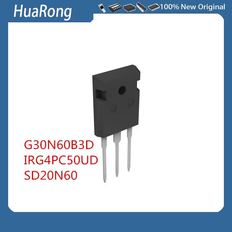 

10 шт./лот G30N60B3D HGTG30N60B3D TO-247 IGBT FET 30A/600V IRG4PC50UD SD20N60 8201AG TO-252