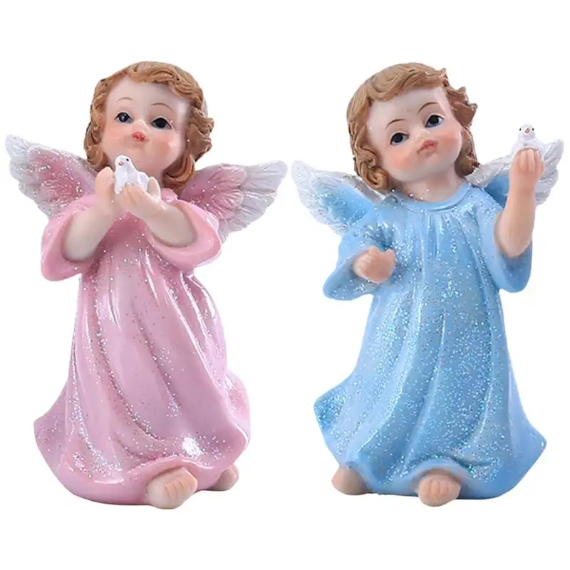 Guardian Angel Dove Figurines for Peace Decor