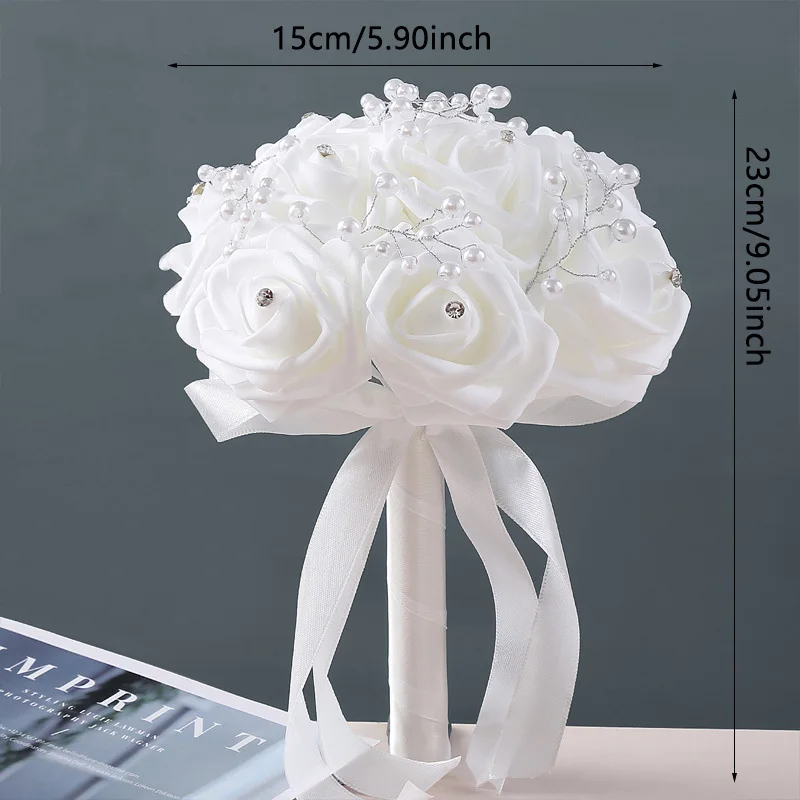 A bouquet of roses a warm bouquet for the bride and groom suitable for wedding engagement home decoration wedding bouquets,artificial rose flowers,wedding flower decoration