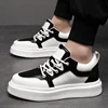 Cow Leather Elevator Shoes for Men Height Increase 3/6/8cm Breathable Lift Sneakers Hidden Heels Taller Thick-soled Casual Shoes 6