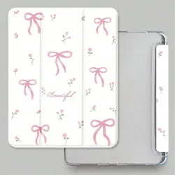 Elegant Pink Floral Bow Tablet Case for iPad Pro11 2020 (SEP27)