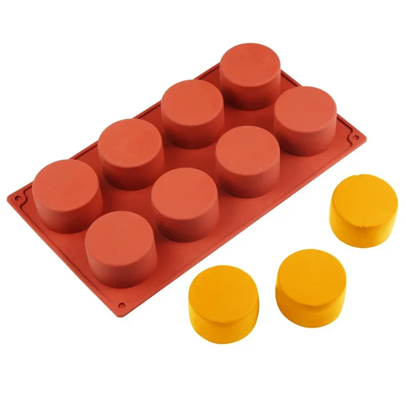Confezione da 3 stampi cilindrici in silicone da 2 pollici e 6 cavità per cupcake, saponi fatti a mano, muffin, torte, cheesecake, brownie, cioccolato | Leroy Merlin