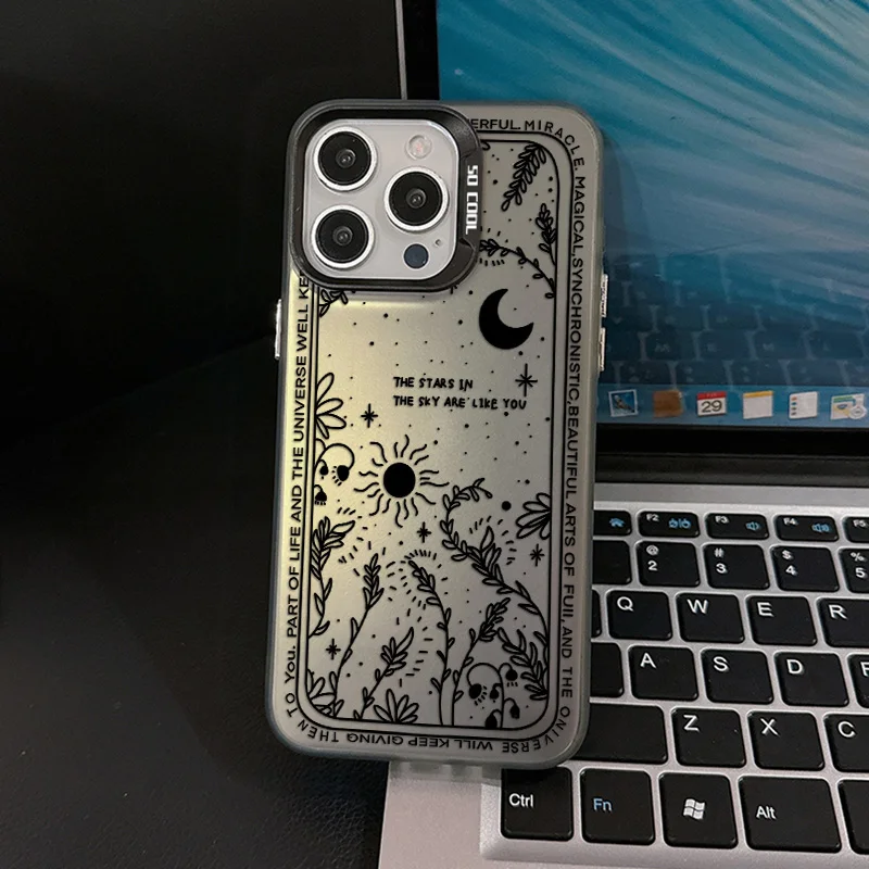 Lunar Eclipse Anti-Fall Matte Phone Case – Stylish Protection with a Cosmic Touch
