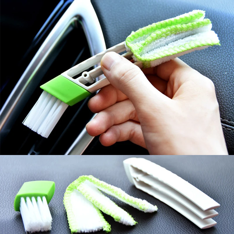 Car Air Conditioning Outlet Cleaning Brush Dust Remover Auto Dusting Blinds Keyboard Cleaner Car Interior Cleaning Accessories 5