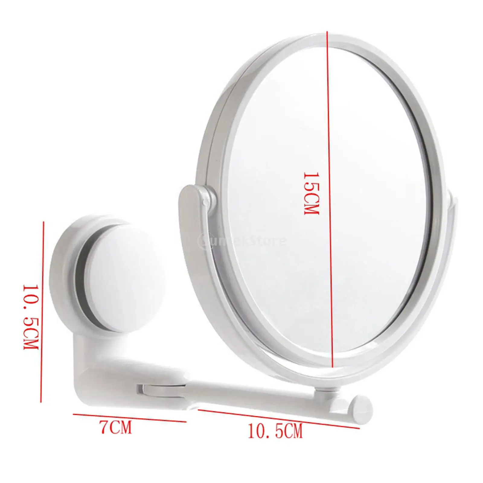 Makeup Mirror Wall Mounted Bathroom Vanity Drill-free Folding Extendable bathroom mirror makeup mirror