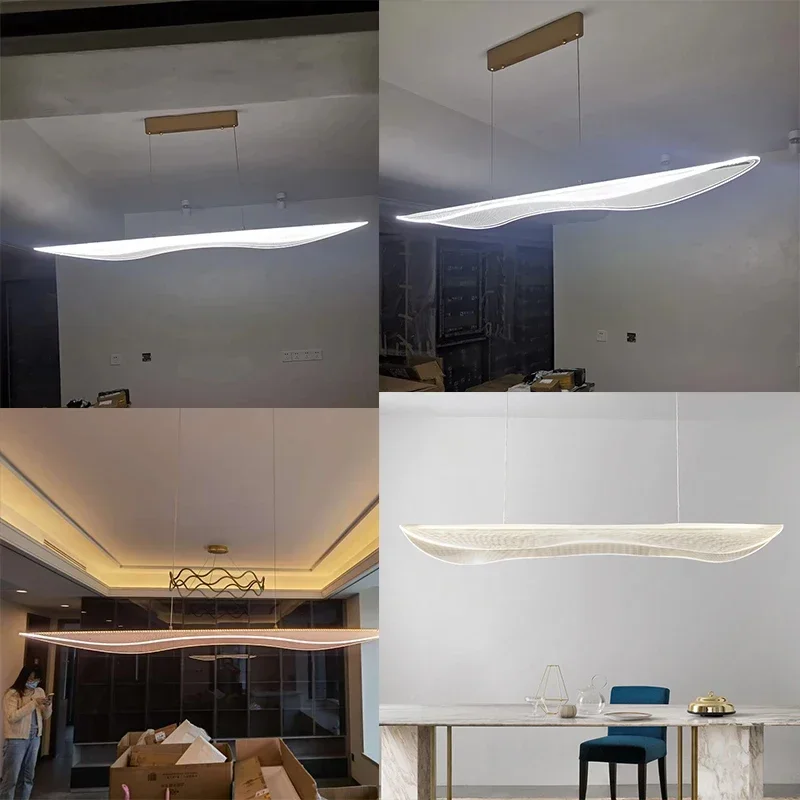Modern Minimalist LED Acrylic Chandelier Living Room Dining Room Dining Table Kitchen Home Decoration Chandelier