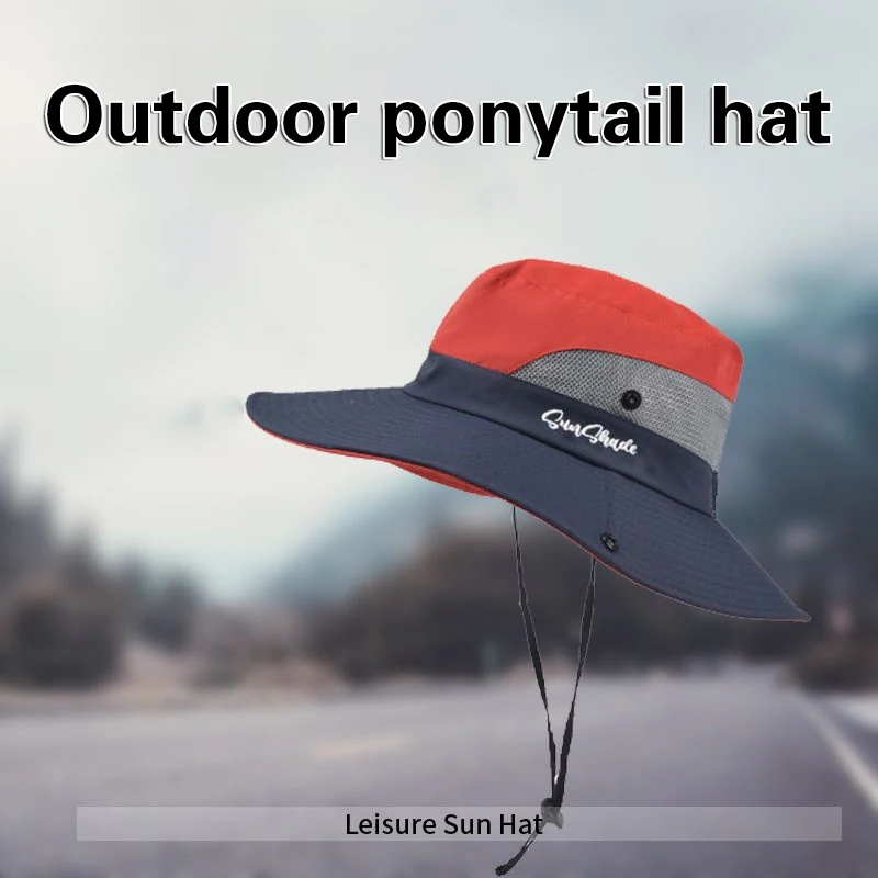 New Women's Summer Breathable Outdoor Travel High Appearance Level Sun Hat Full Sun Protection Uv Protection Hat Fisherman
