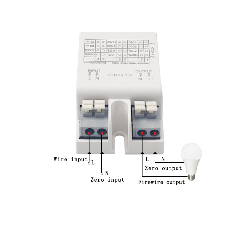 5.8Ghz 110V 220V 모션 센서 모듈 자동 켜기/끄기 천장 조정 가능한 마이크로파 레이더 센서 스위치 투시 센서