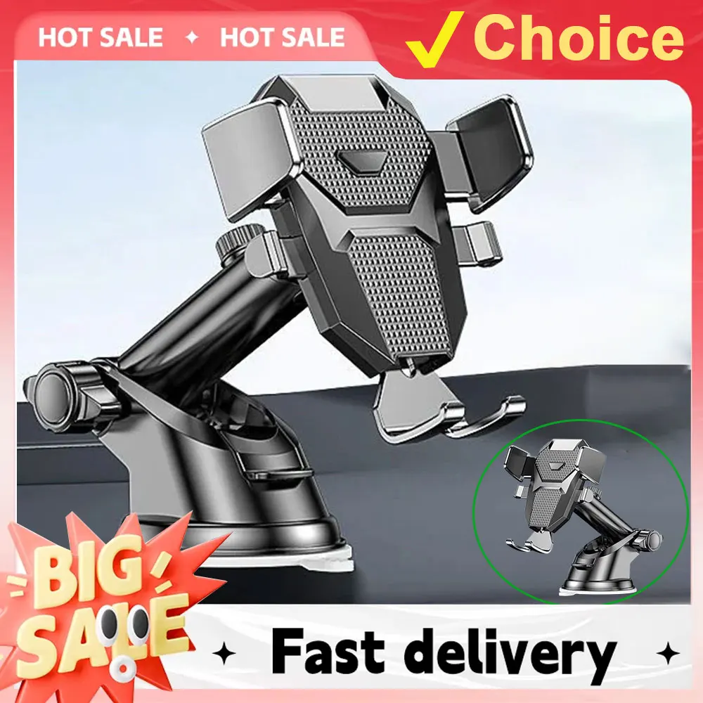 Car Phone Holder Sucker Mount Stand Suction Cup Smartphone Mobile Cell Support in Car Bracket For iPhone Xiaomi Huawei Samsung