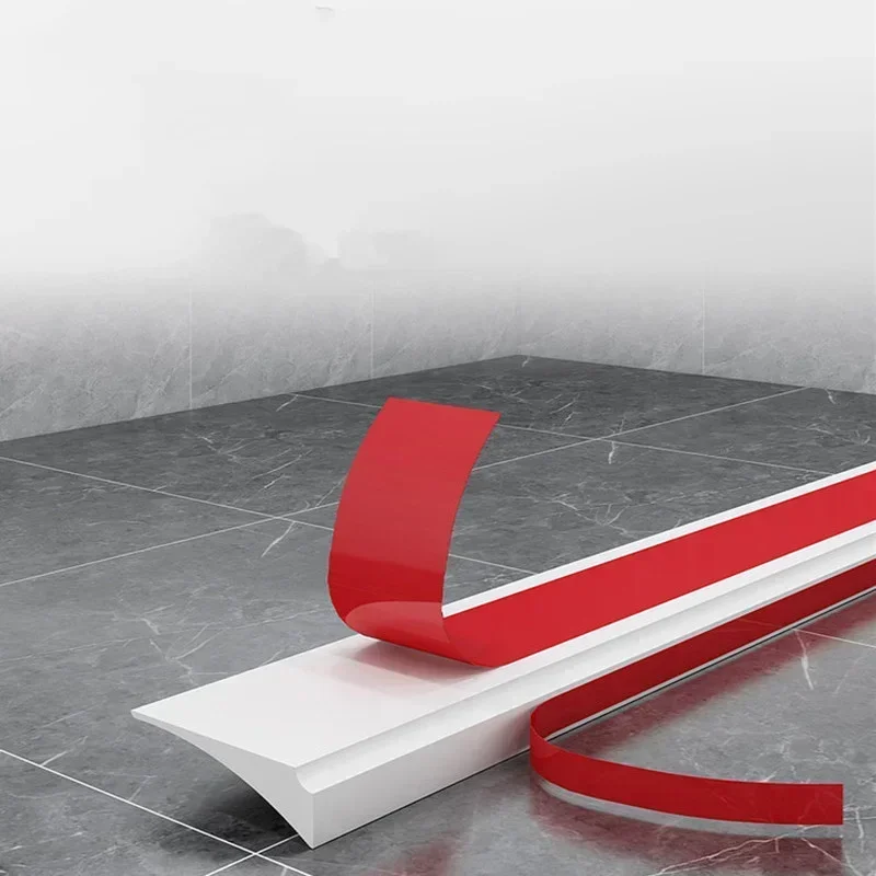 Bathroom Water Stopper Silicone Self-Adhesive Bendable Flexible Water Retaining Strip Dry And Wet Separation Blocker 50cm-350cm drain stopper shower water stopper basin drain stopper bathroom sink plug silicone drain stopper washbasin drain plug bathroom sink stopper shower water barrier silicone door seal water barrier strip