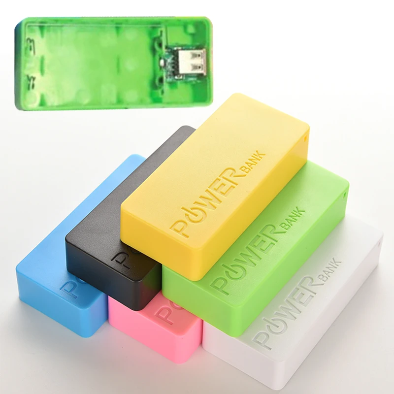 1PC 5600mAh 2X 18650 USB Power Bank Battery Charger Case DIY Box for Phone Electronic Charging for 18650 Li-battery DC 5V 1A 2
