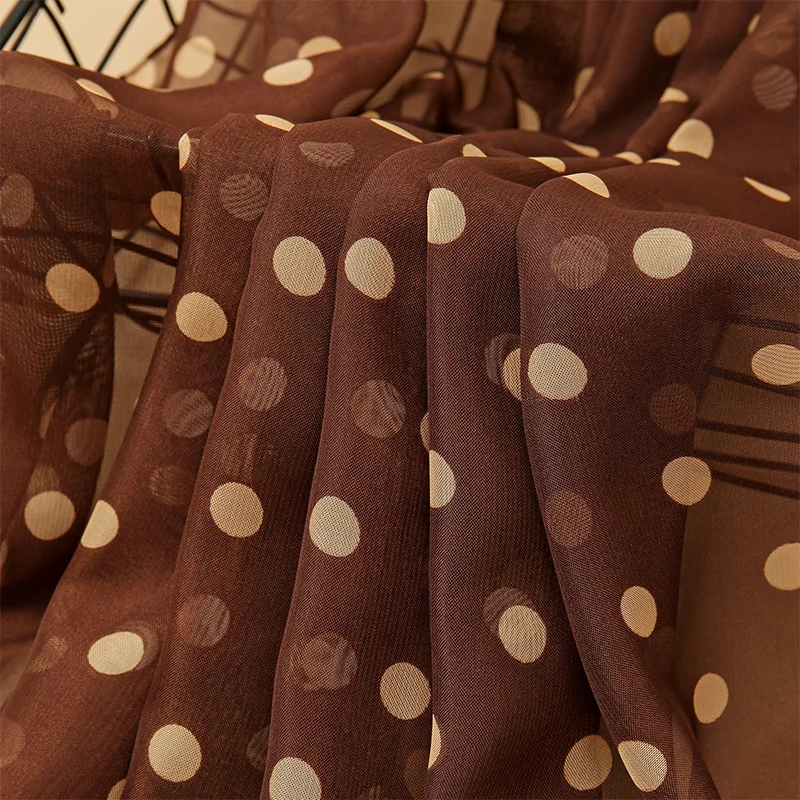 Damen Chiffon Dot Schal Schal Vielseitiger Sonnenschutz Dekorative Schals Luxus Elegante Dame – Detail 3