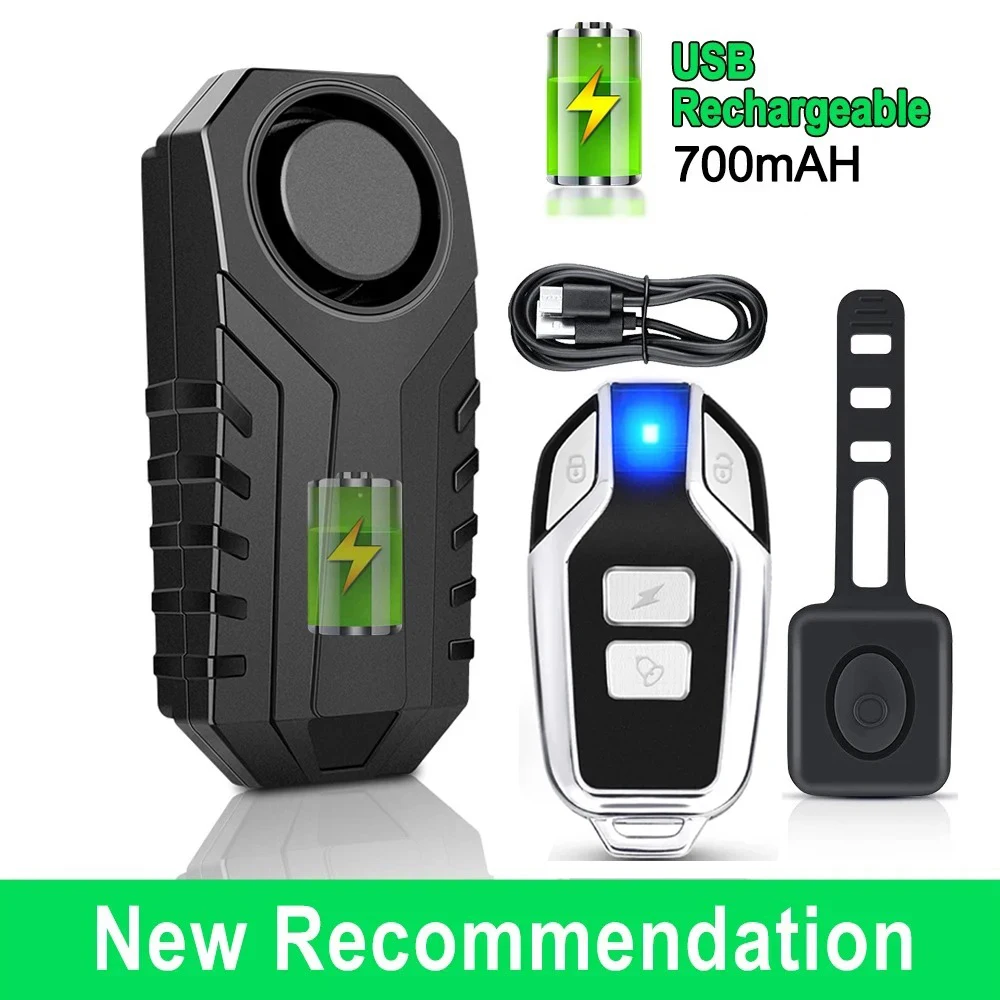 ELECTOP High-Decibel Wireless Anti-Theft Vibration Alarm for Bikes and Outdoor Security