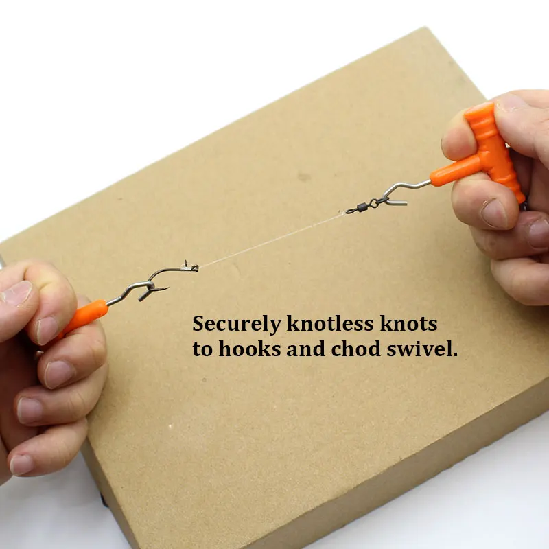 2pcs 잉어 낚시 훅 라인 풀러 도구 스테인레스 스틸 헤어 리깅 잉어 리그 매듭 도구 만들기 엔드 낚시 태클 액세서리