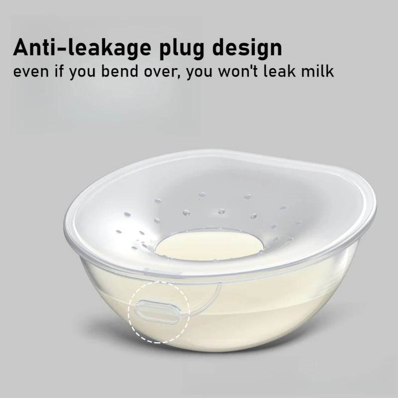 1 Pair Silica Gel Collection Cover Breastmilk Collecter Soft Reusable Nursing Pad Postpartum Suction Nipple Suction Container