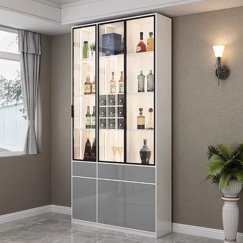 Hanging Bar Cabinet Outdoor Wine Refrigerator Nordic High End Furniture Decoration Antique Open Cabinets Vitrine Luxury Drinks