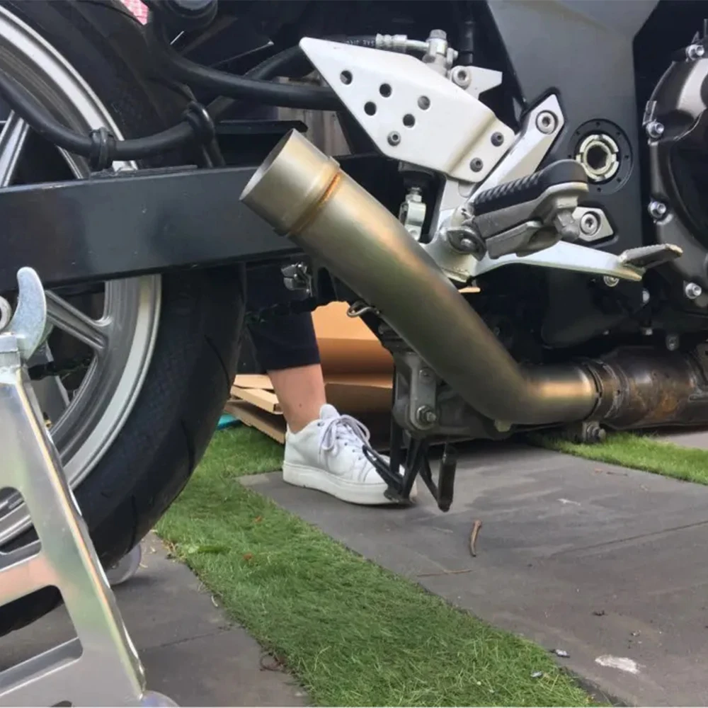 z750 z800 Motorcycle Exhaust Muffler Escape For KAWASAKI Z800 2013-2016 Z750 2007-2014 Exhaust Contact Middle Link Pipe - Image 5