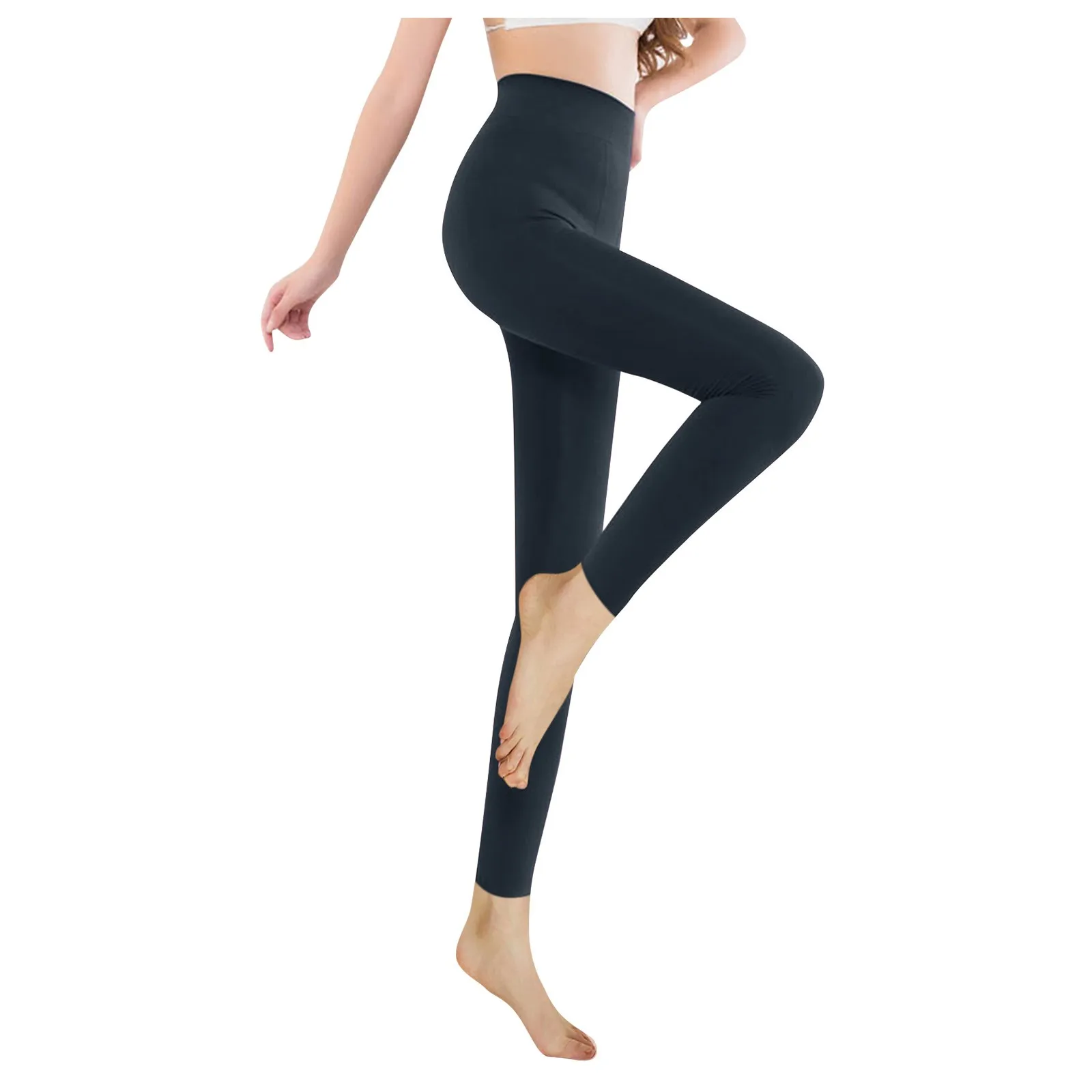 New Fleece Lined Leggings For Women 2 Pack High Waist Brushed Leggings  Ultra Soft Elastic Seamless Tights Winter Warm Yoga Pants - Leggings -  AliExpress