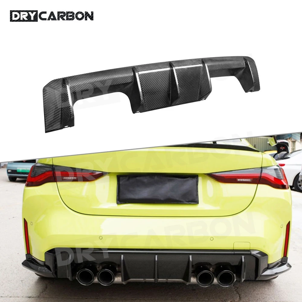 Carbon Fiber Rear Bumper Lip Diffuser Spoiler Splitter Guard for BMW M3 ...
