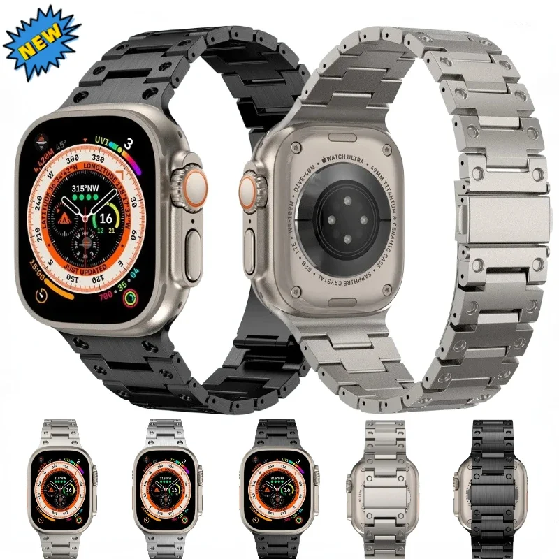 Premium Stainless Steel Metal Strap for Apple Watch - Elegant Bracelet Band