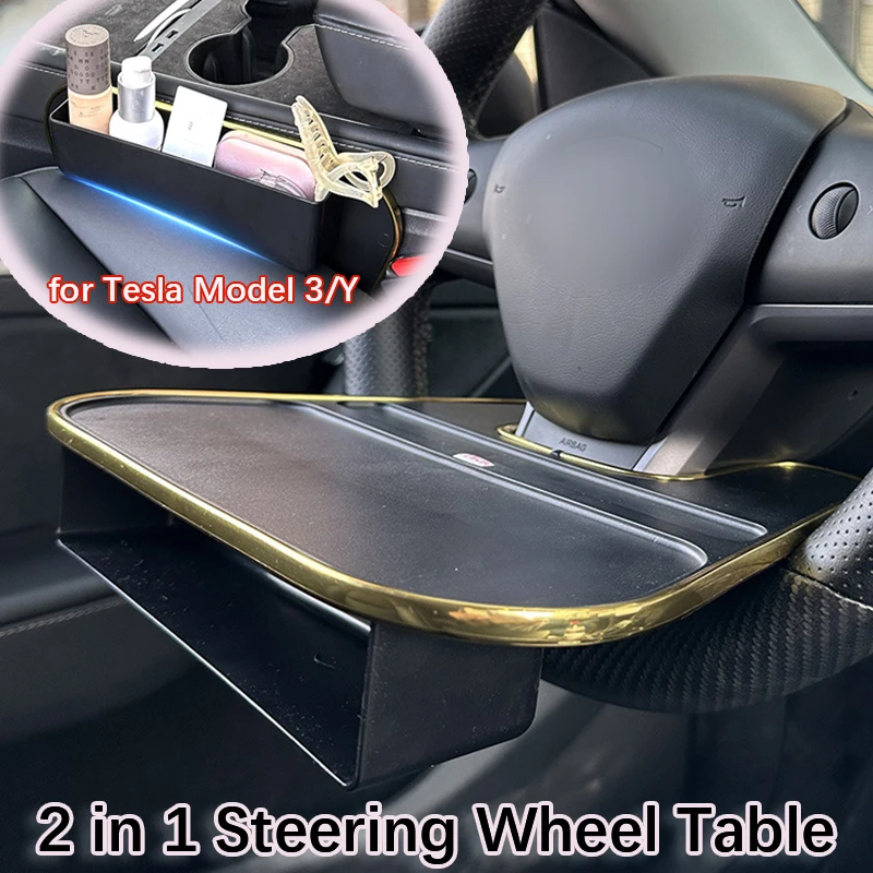 Organizer tray car steering wheel table –