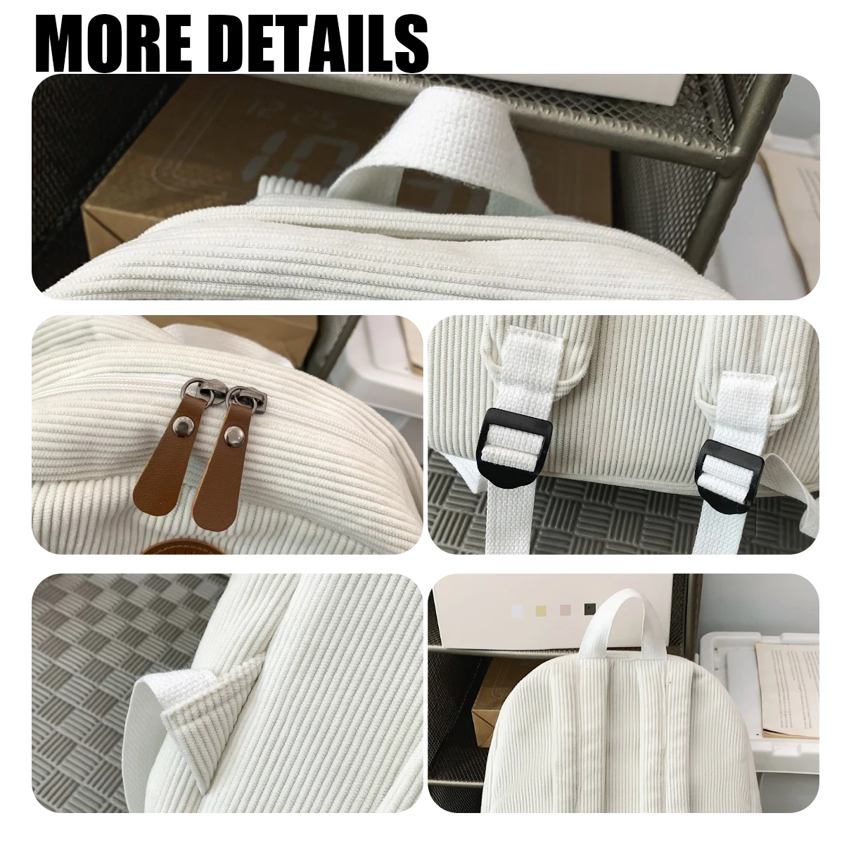 Schoolbags for Girls 2025 New Style College Students, High School Students, Corduroy Backpacks, Junior High School Students, Elementary School Students, Backpacks, Hiking and Shopping