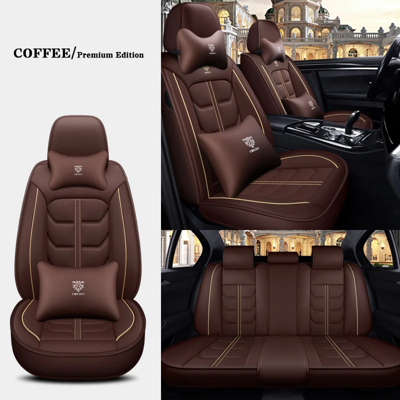 

High-end Universal Complete Set Of Car Leather Seat Covers For Volvo S60L S90 XC60 XC90 V50 V60 XC40 CX70 Accessories Protector