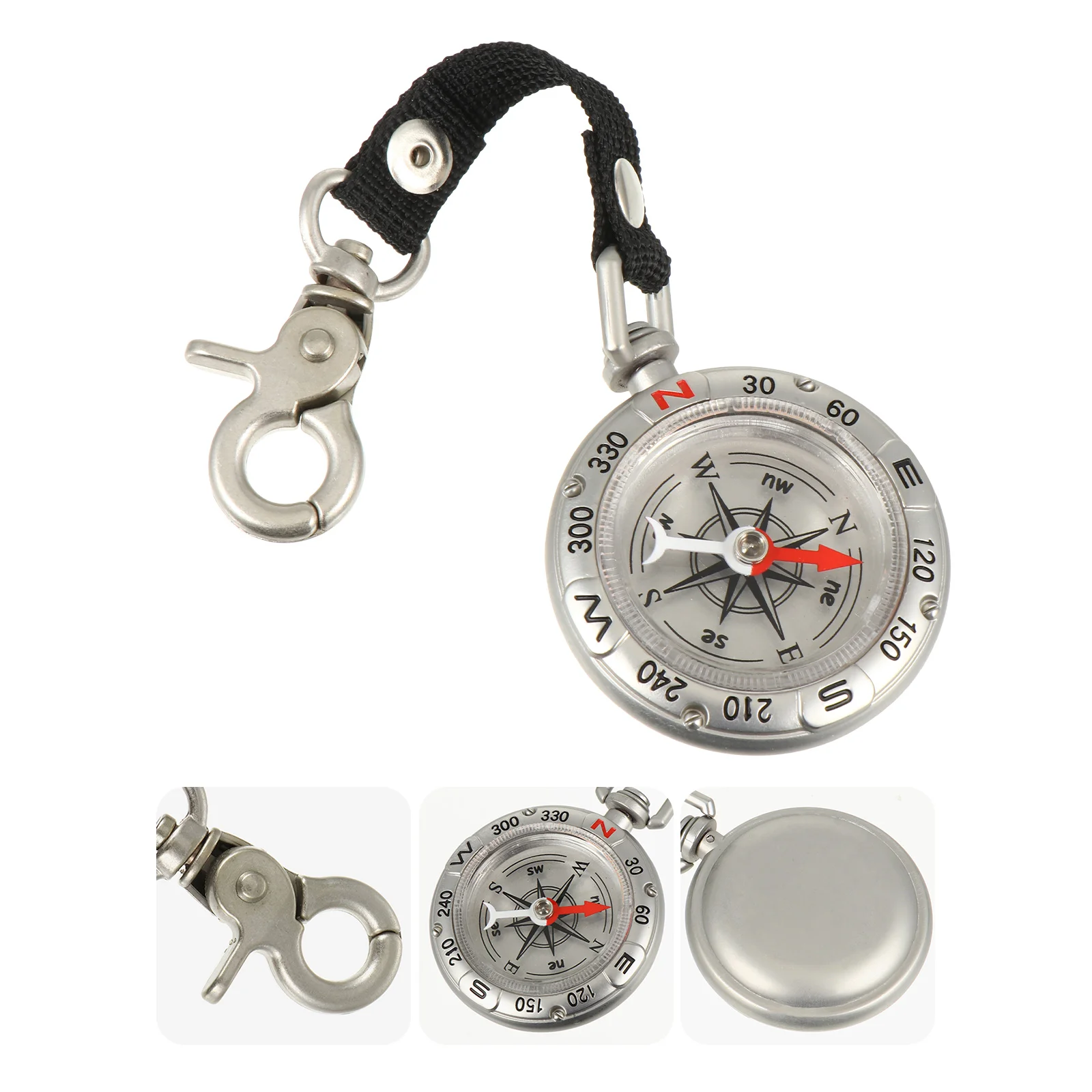 

1pc Creative Keyrings Pendant Compass Car Key Rings Bag Compass Pendent