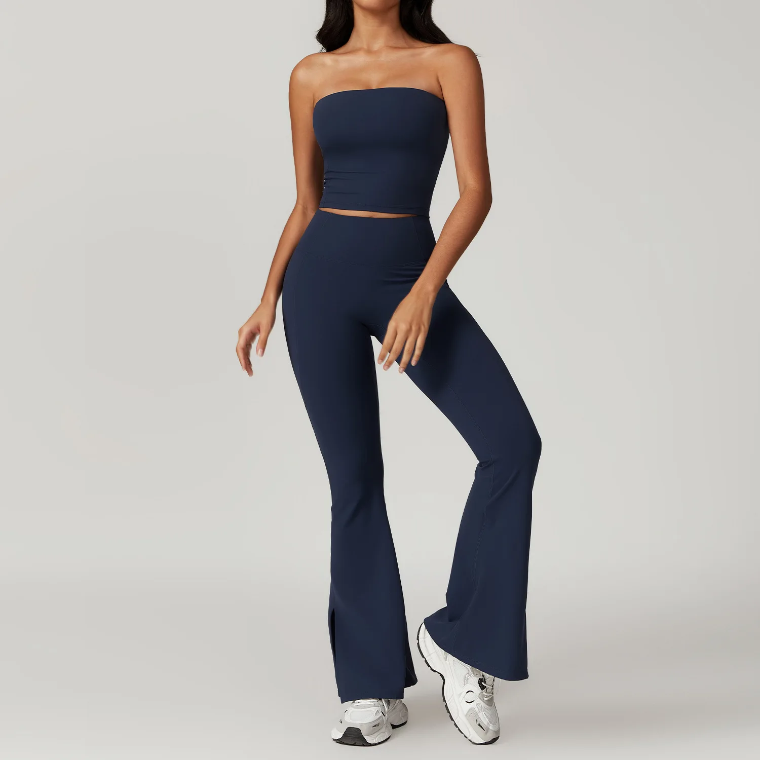 Yoga Set Gym Clothes Sportswear Yoga Suit For Women Fitness Set Tracksuits Sports Bra High Waist Leggings Gym Bell-bottoms 2PCS