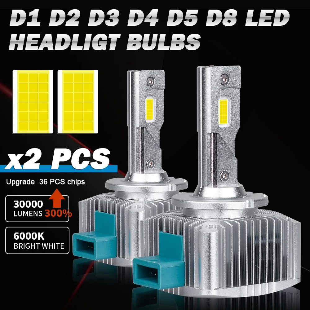  DZG D1S D3S LED Bulb D2S D4S LED Bulbs, Pack of 1 (N3-D1SD1R) :  Automotive