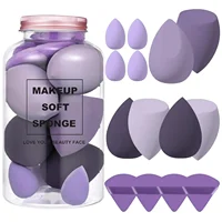 12/14Pcs Makeup Sponge Blender Beauty Egg with Storage Bottle Cosmetic Puff Foundation Sponges Powder Puffs Make Up Accessories 1