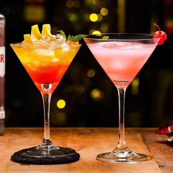 Triangle Crystal Cocktail & Martini Glass (Tall Design) 1